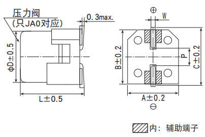 黑金剛電容貼片型導電性高分子混合型鋁電解電容器 HXA系列 黑金剛電容貼片型導電性高分子混合型鋁電解電容器 HXA系列
